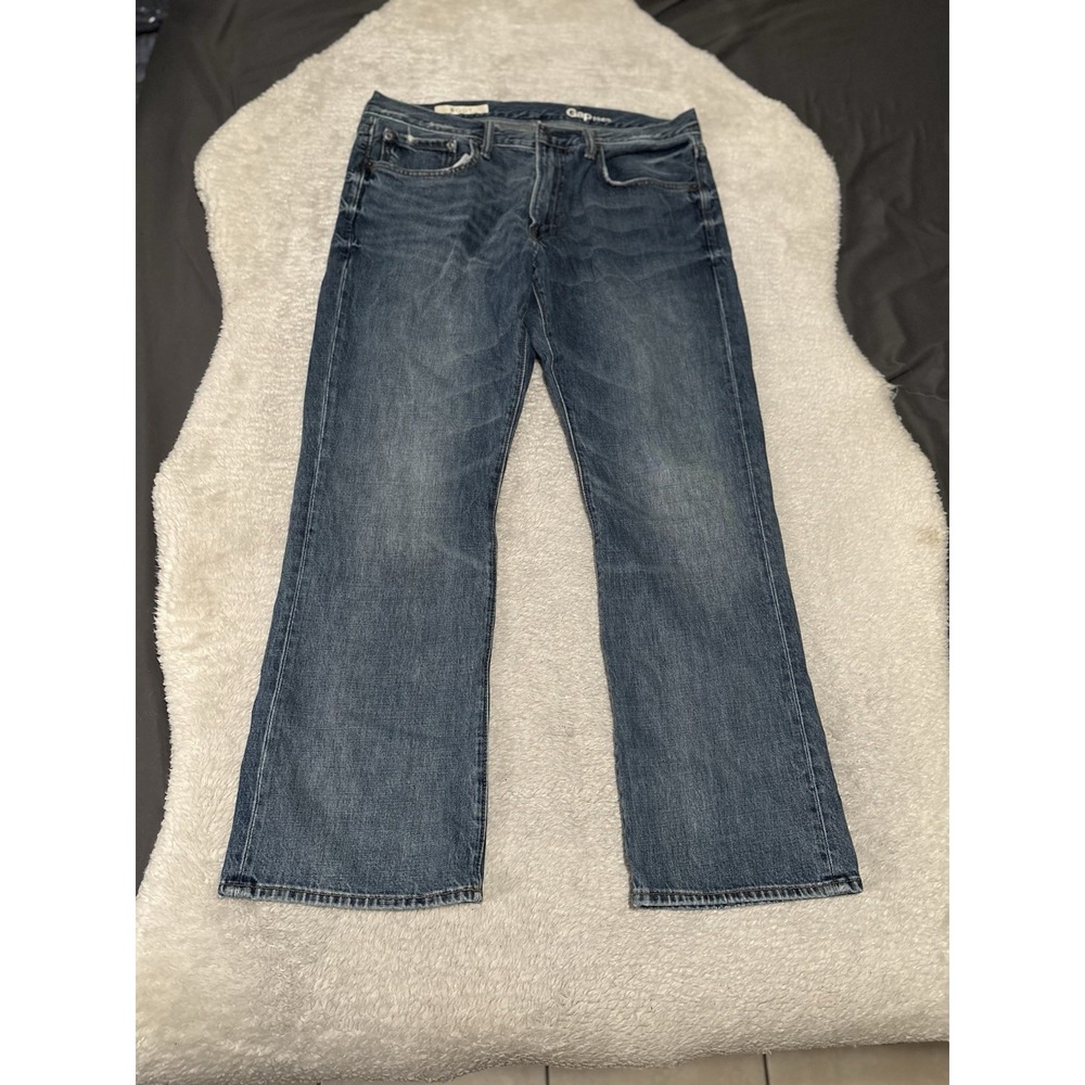 Gap 1969 Men's Blue Bootcut‎ Denim Jeans Size 36x30 Cotton Pants